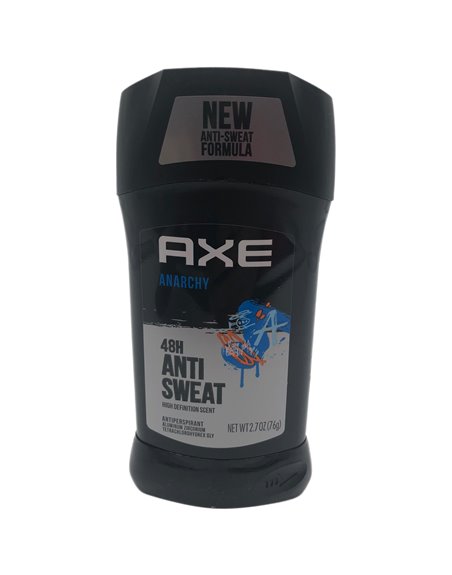 28216 - Axe Stick Anarchy Anti Sweat For Men  - 12/2.7 oz. - Box:  - Loc: K8