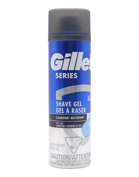 28218 - Gillete Shave Gel Series, Cleansing W/ Charcoal - 12/7 oz. (80364272) - Box:  - Loc: 31M