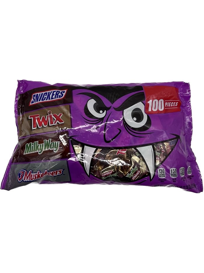 28227 - Snickers Fun Size (Snickers, Twix, MikyWay, 3Musketeers) - 90ct - Box:  - Loc: 