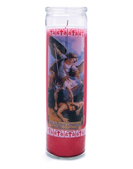 7646 - Candle St. Michael Archangel - (Case of 12) - Box:  - Loc: A9
