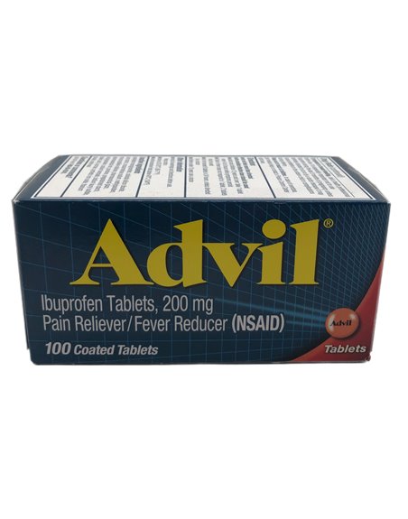 28281 - Advil Coated Tablets 200mg - 200ct - Box:  - Loc: K2
