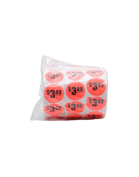 28374 - Label Price 3.49 3PK - Box:  - Loc: P0