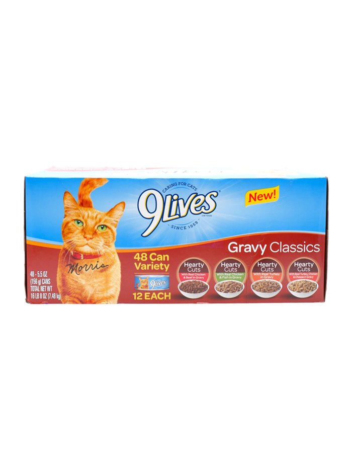 28565 - 9Lives Gravy Classics Variety Pack. - 5.5oz. (Case of 48) - Box:  - Loc: A8