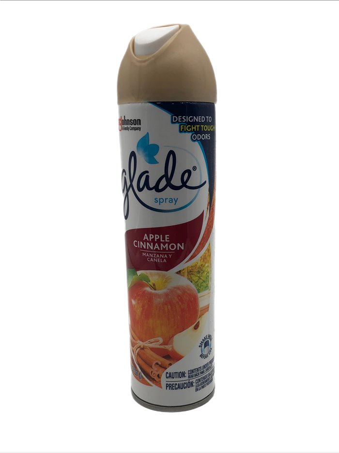 28569 - Glade Spray, Apple Cinnamon - 8/8.3 oz. (Case of 6) - Box:  - Loc: I7