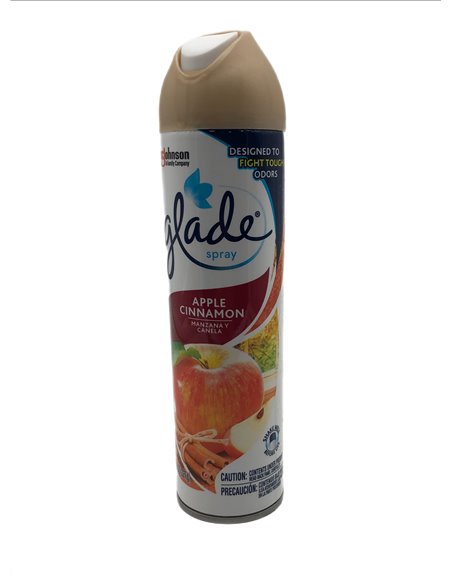 28569 - Glade Spray, Apple Cinnamon - 8/8.3 oz. (Case of 6) - Box:  - Loc: I7