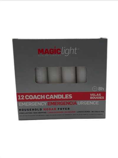 28646 - Magic Light White Candle, 8Hrs - (Pack 10x12). - Box:  - Loc: H13