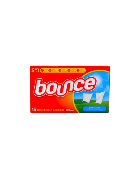 33547 - Bounce Sheets, Out Door Fresh - 15ct (Case of 15) - Box:  - Loc: C1