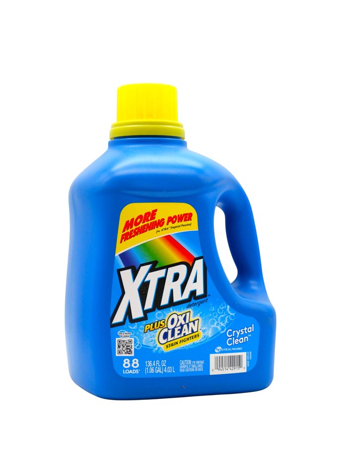 33634 - Xtra Plus Laundry Detergent, Oxi Clean - 136.4 fl. oz. (Case of 4) - Box:  - Loc: C11