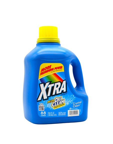 33634 - Xtra Plus Laundry Detergent, Oxi Clean - 136.4 fl. oz. (Case of 4) - Box:  - Loc: C11
