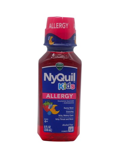 33852 - Nyquil Kids Allergy - 8 fl. oz. - Box:  - Loc: K4