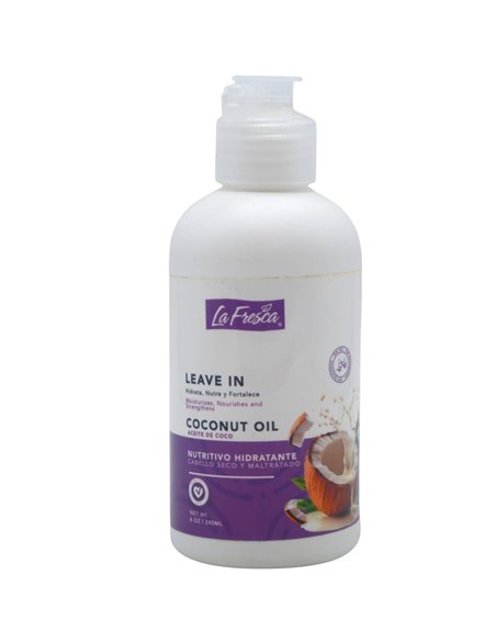 34122 - La Fresca Leave In. Coconut Oil - 8 fl. oz. - Box:  - Loc: I2
