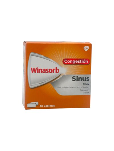 33882 - Winasorb Congestion Sinus - 48 Capletas - Box:  - Loc: K6