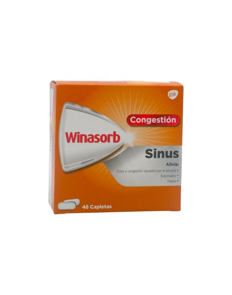 33882 - Winasorb Congestion Sinus - 48 Capletas - Box:  - Loc: K6