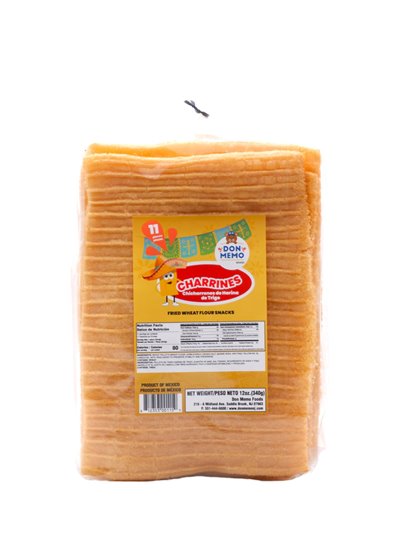 30575 - Don Memo Charrines. Chicharrones De Harina De Trigo. 12/12.65 oz (Case Of 12) - BOX: 12