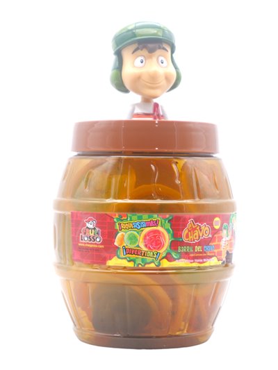 30769 - Barril Del Chavo.Juicy Chew Assorted Fruit Jellies (El Chavo),  - 6/23.7oz. - BOX: 6 Units
