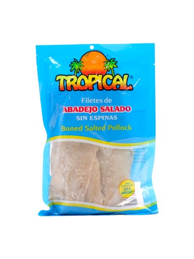31883 - Tropical Salted Pollock Fillets ( Bacalao ) - 16 oz. - BOX: 20 Units