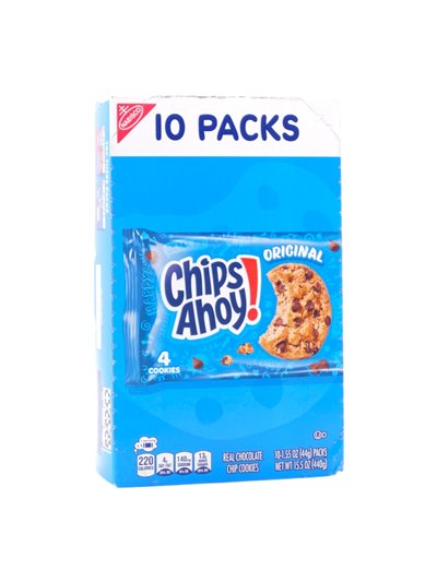 32194 - Chips Ahoy! Cookies - 10 Packs. (Case Of 4) - Box: 4 Pkg - Loc: N6